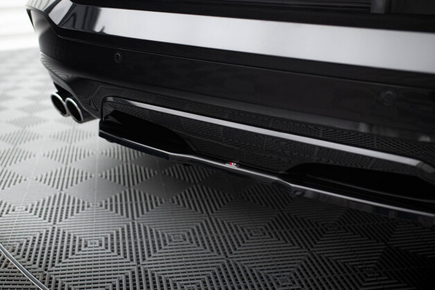 Mittlerer Cup Diffusor Heck Ansatz passend für BMW X4 M Paket DTM LOOK schwarz Hochglanz
