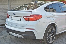 Mittlerer Cup Diffusor Heck Ansatz für BMW X4 M Paket DTM LOOK schwarz Hochglanz