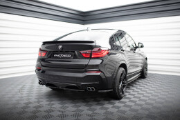 Mittlerer Cup Diffusor Heck Ansatz passend für BMW X4 M Paket DTM LOOK schwarz Hochglanz