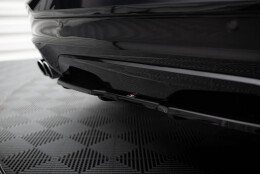 Mittlerer Cup Diffusor Heck Ansatz passend für BMW X4 M Paket DTM LOOK schwarz Hochglanz
