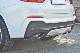Mittlerer Cup Diffusor Heck Ansatz für BMW X4 M Paket DTM LOOK Carbon Look