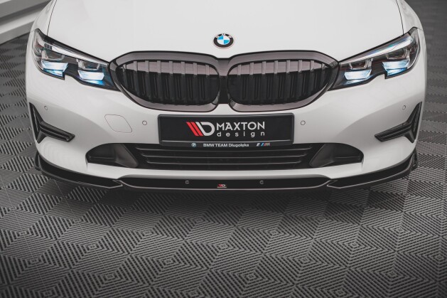Schwarz ABS Auto Heckstoßstange Spoiler Abdeckung Dekorationen für BMW 3  G20 19+