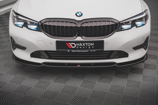 Cup Spoilerlippe Front Ansatz V.2 passend für BMW 3er G20 / G21 schwarz Hochglanz