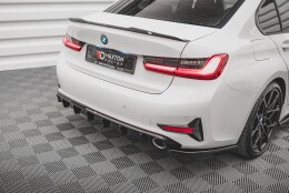 Heck Ansatz Diffusor passend für BMW 3er G20 / G21 schwarz Hochglanz
