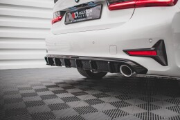 Heck Ansatz Diffusor passend für BMW 3er G20 / G21 schwarz Hochglanz