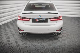 Heck Ansatz Flaps Diffusor passend für BMW 3er G20 / G21 schwarz Hochglanz