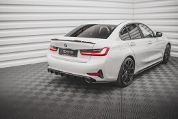 Heck Ansatz Flaps Diffusor passend für BMW 3er G20 / G21 schwarz Hochglanz