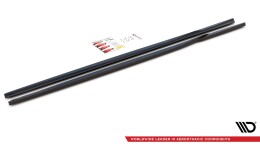Seitenschweller Ansatz Cup Leisten passend für BMW 3er G20 / G21 schwarz Hochglanz