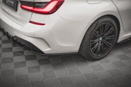 Heck Ansatz Flaps Diffusor V.2 für BMW 3er G20 / G21 M-Paket schwarz Hochglanz