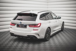 Heck Ansatz Flaps Diffusor V.2 passend für BMW 3er G20 / G21 M-Paket schwarz Hochglanz