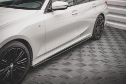Seitenschweller Ansatz Cup Leisten V.2 passend für BMW 3er G20 / G21 M-Paket schwarz Hochglanz