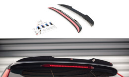 Heck Spoiler Aufsatz Abrisskante passend für Volvo V90 Mk2 schwarz Hochglanz