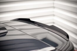 Heck Spoiler Aufsatz Abrisskante passend für Volvo V90 Mk2 schwarz Hochglanz