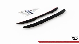 Heck Spoiler Aufsatz Abrisskante passend für Volvo V90 Mk2 schwarz Hochglanz