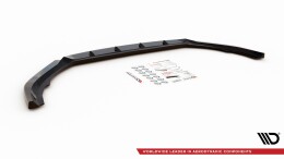 Cup Spoilerlippe Front Ansatz V.1 passend für Volvo V90 Mk2 schwarz Hochglanz