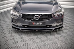 Cup Spoilerlippe Front Ansatz V.2 passend für Volvo V90 Mk2 schwarz Hochglanz