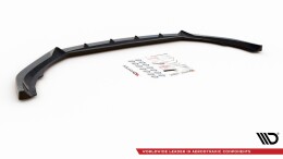 Cup Spoilerlippe Front Ansatz V.2 passend für Volvo V90 Mk2 schwarz Hochglanz