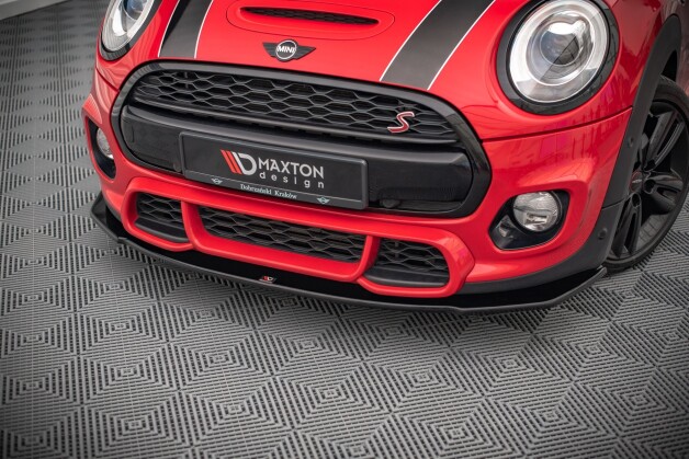 Cup Spoilerlippe Front Ansatz passend für Mini Cooper S John Cooper Works F56 schwarz Hochglanz
