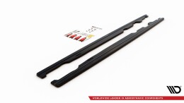 Seitenschweller Ansatz Cup Leisten passend für Mini Cooper S John Cooper Works F56 schwarz Hochglanz