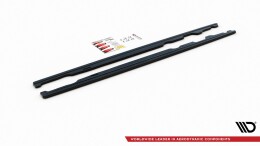 Seitenschweller Ansatz Cup Leisten passend für Mini Cooper S John Cooper Works F56 schwarz Hochglanz