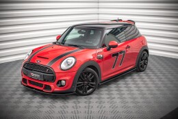 Street+ Seitenschweller Leisten passend für Mini Cooper S John Cooper Works F56 schwarz Hochglanz