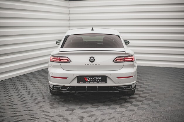 Street Pro Heck Ansatz Flaps Diffusor passend für VW Arteon R-Line Facelift SCHWARZ