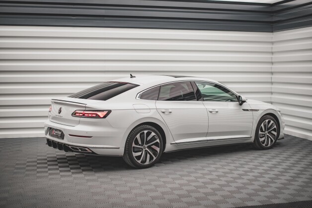 Street Pro Seitenschweller Ansatz Cup Leisten passend für VW Arteon R-Line Facelift SCHWARZ