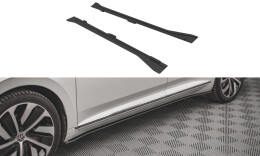 Street Pro Seitenschweller Ansatz Cup Leisten passend für VW Arteon R-Line Facelift SCHWARZ