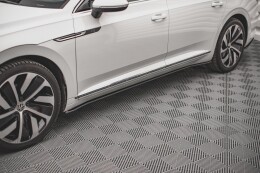 Street Pro Seitenschweller Ansatz Cup Leisten für VW Arteon R-Line Facelift ROT