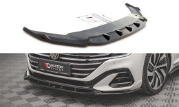 Cup Spoilerlippe Front Ansatz V.1 für VW Arteon R-Line Facelift schwarz Hochglanz