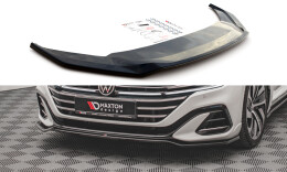 Cup Spoilerlippe Front Ansatz V.3 für VW Arteon R-Line Facelift schwarz Hochglanz