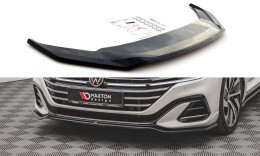 Cup Spoilerlippe Front Ansatz V.3 passend für VW Arteon R-Line Facelift schwarz Hochglanz