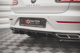 Heck Ansatz Diffusor für VW Arteon R-Line FL schwarz...