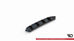 Heck Ansatz Diffusor passend für VW Arteon R-Line Facelift schwarz Hochglanz