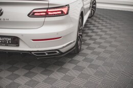 Heck Ansatz Flaps Diffusor für VW Arteon R-Line Facelift schwarz Hochglanz