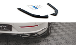 Heck Ansatz Flaps Diffusor für VW Arteon R-Line Facelift schwarz Hochglanz