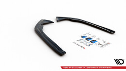 Heck Ansatz Flaps Diffusor für VW Arteon R-Line Limousine / Shooting Brake Mk1 Facelift schwarz Hochglanz