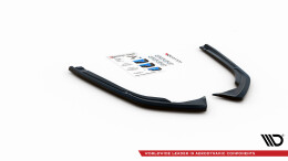 Heck Ansatz Flaps Diffusor passend für VW Arteon R-Line Facelift schwarz Hochglanz