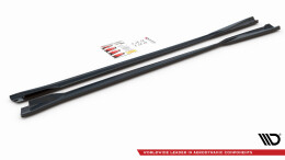 Seitenschweller Ansatz Cup Leisten passend für VW Arteon R/ R-Line Facelift schwarz Hochglanz