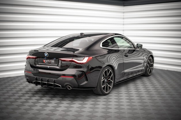 Street Pro Heck Ansatz Flaps Diffusor passend für BMW 4er M-Paket G22 rot