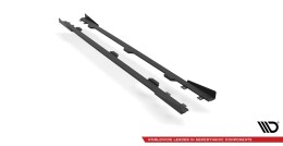 Street Pro Seitenschweller Ansatz Cup Leisten passend für BMW 4er M-Paket G22 FLAPS HOCHGLANZ