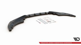 Cup Spoilerlippe Front Ansatz V.1 passend für BMW 4er M-Paket / M440i G22 / G23 / G22 Facelift / G23 Facelift schwarz Hochglanz