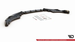 Cup Spoilerlippe Front Ansatz V.2 passend für BMW 4er M-Paket / M440i G22 / G23 / G22 Facelift / G23 Facelift schwarz Hochglanz