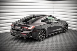 Mittlerer Cup Diffusor Heck Ansatz passend für BMW 4er M-Paket G22 / G23 / G22 Facelift / G23 Facelift schwarz Hochglanz