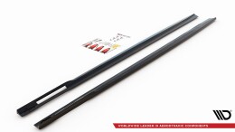 Seitenschweller Ansatz Cup Leisten V.1 passend für BMW 4er M-Paket / M440i G22 / G23 / G22 Facelift / G23 Facelift schwarz Hochglanz