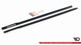 Seitenschweller Ansatz Cup Leisten V.1 passend für BMW 4er M-Paket / M440i G22 / G23 / G22 Facelift / G23 Facelift schwarz Hochglanz