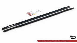 Seitenschweller Ansatz Cup Leisten V.3 passend für BMW 4er M-Paket G22 Carbon Look