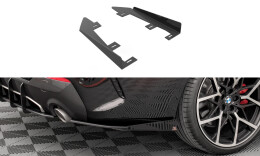 Hintere Seiten Flaps passend für BMW 4er M-Paket G22 / G23 / G22 FL / G23 FL schwarz Hochglanz