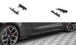 Seitenschweller Flaps für BMW 4er M-Paket / M440i G22 / G23 / G22 Facelift / G23 Facelift schwarz Hochglanz