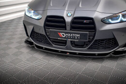 Street+ Spoilerlippe Front Ansatz V.2 passend für BMW M3 Limousine / Touring G80 / G81 schwarz Hochglanz